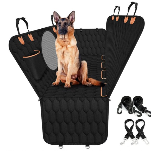 Pet Car Seat Cover for Back Seat, Waterproof Cover Scratchproof with Mesh Window - Picture 1 of 6